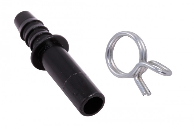 8.2 Adapter Kunststoff + Spannschelle - Schlauchverbinder für  Gewebeschlauch 8.2 - Wischmop-Shop